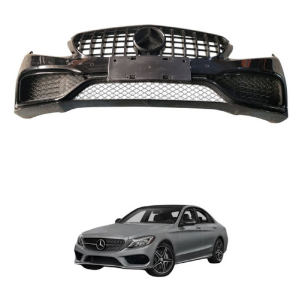 Parachoque Dianteiro Mercedes C180 C200 C250 2015 2019 Preto