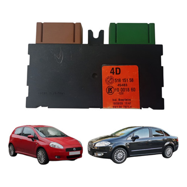 Modulo Conforto Vidro Fiat Linea Punto  2008 2012 51815158 Preto