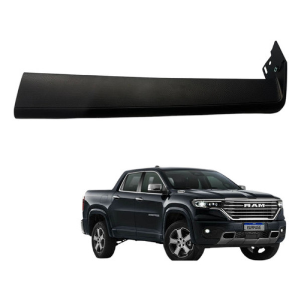Moldura Painel Direito Ram Rampage Laramie 2023 2024 2025 Preto