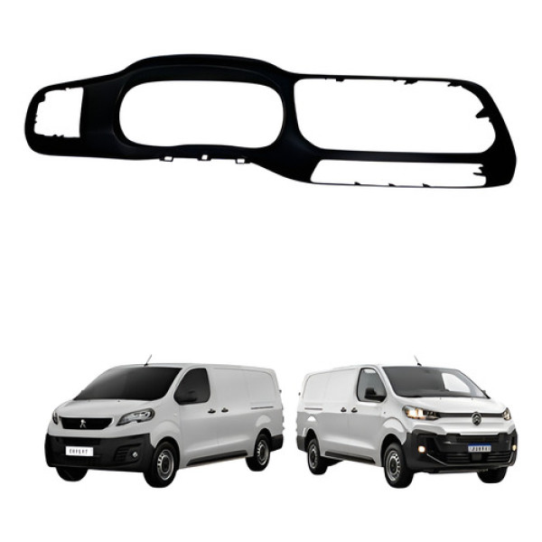 Moldura Painel Citroen Jumpy Peugeot Expert 2019 2020 2021 Preto