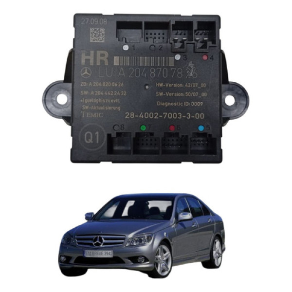 Modulo Porta Traseira Direita Mercedes Benz C280 2008 2009