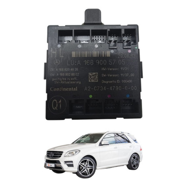 Modulo Porta Traseira Esquerda Mercedes Benz Ml350 2013 2015