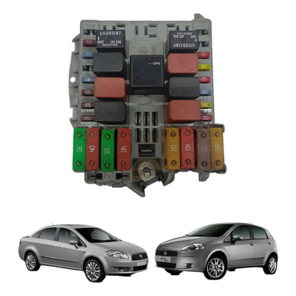 Caixa Modulo Fusivel Fiat Punto Linea Gasolina 2008 2010