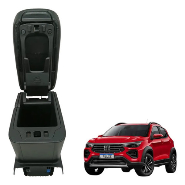 Consolo Central Apoio Braço Fiat Pulse 2021 2022 Original Preto