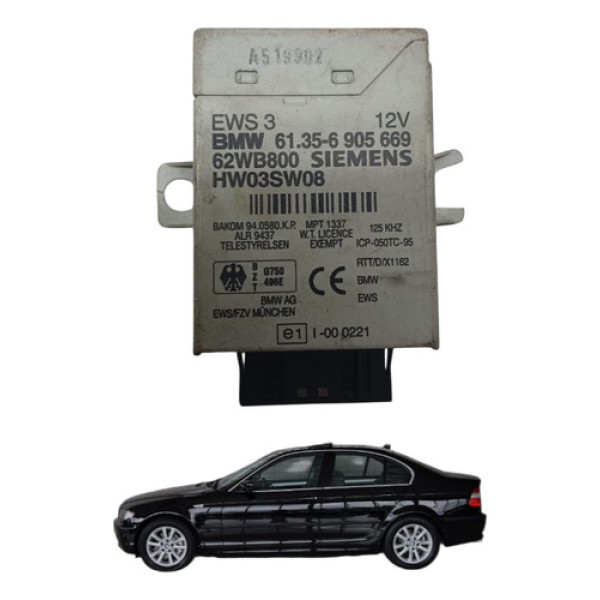 Modulo Controle Imobilizador Bmw 325 1999 2006 61356905669