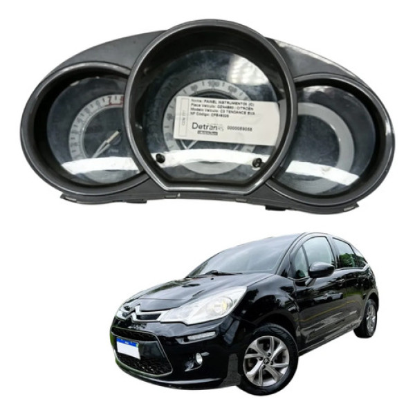 Painel De Instrumentos Citroen C3 1.6 2014 2015 Automático Preto