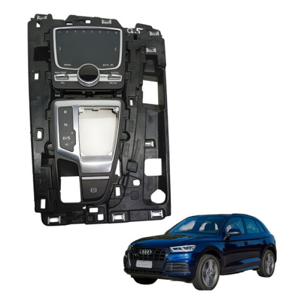 Moldura Alavanca Cambio Radio Botao Freio Audi Q5 2017 2022