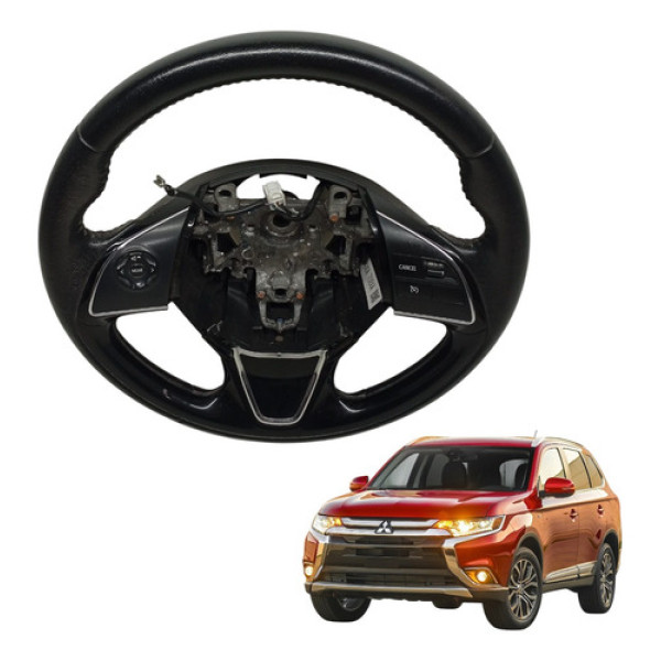 Volante Direcao Outlander 2016 2017 Com Comandos Preto