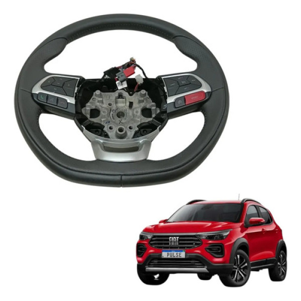 Volante Direcao Com Comandos Fiat Pulse Abarth 2023 2024 Preto
