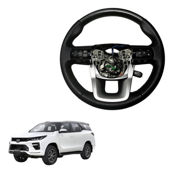 Volante Direcao Com Comandos Toyota Sw4 2.8 2023 2024 Preto