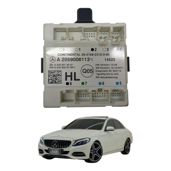 Modulo Porta Traseira Esquerda Mercedes Benz C200 2015 2016
