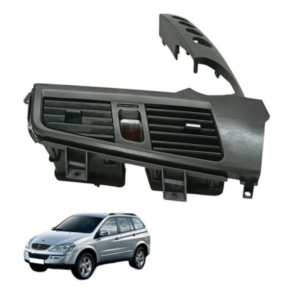 Moldura Console Difusor Ar Central Ssangyong Kyron 2010 2012