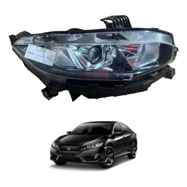 Farol Direito Honda New Civic 2017 2018 2019 2020 2021 - Direito/passageiro