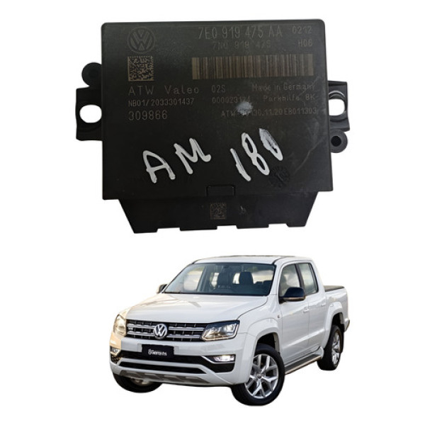 Modulo Sensor Estacionamento Vw Amarok 2010 2016 7e0919475aa Preto