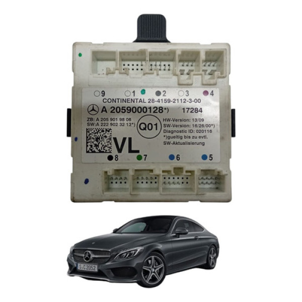 Modulo Porta Dianteira Esquerda Mercedes Benz C180 2016 2018
