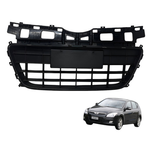 Grade Inferior Dianteira Hyundai I30 2009 2012 Original Preto Fosco