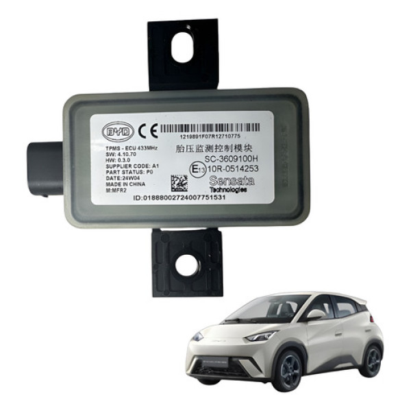 Modulo Tpms Pneu Byd Dolphin Mini 2024 2025 Sc3609100h Preto