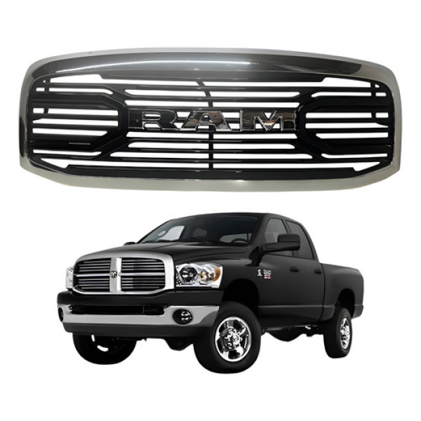 Grade Frontal Dodge Ram 2500 2007 2010 Cromado Brilhante