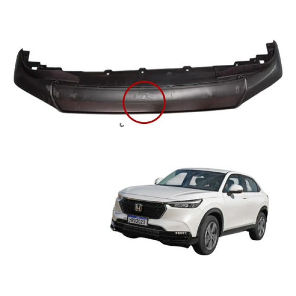 Spoiler Pára-choque Dianteiro Honda Hr-v 2023 2024 2025 Preto