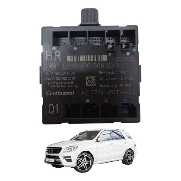 Modulo Porta Traseira Direita Mercedes Benz Ml350 2013 2015