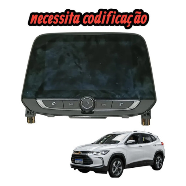 Central Multimidia Tela Chevrolet Tracker 2021 2022 42756473 Preto
