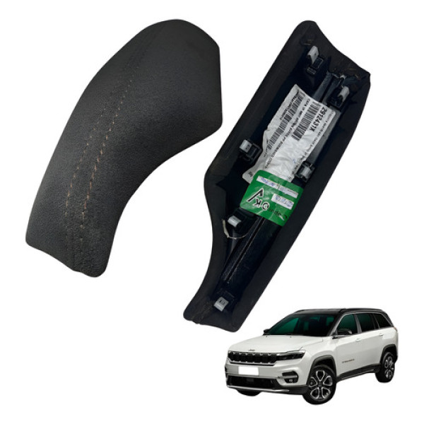 Acabamento Moldura Apoio Braco Commander Overland 2022 Preto