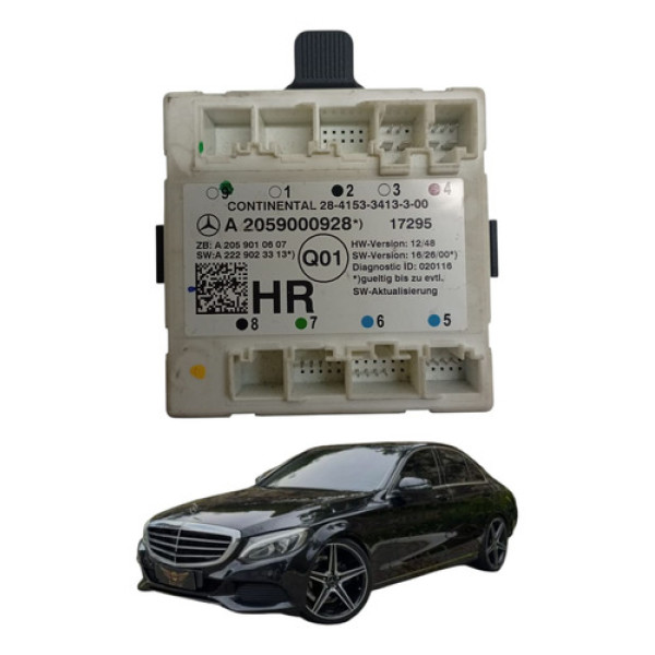Modulo Porta Traseira  Direita Mercedes Benz C180 2017 2023