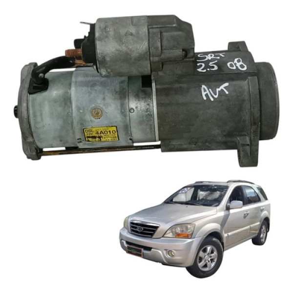 Motor Arranque Kia Sorento 2.5 Automático 2008 361004a010