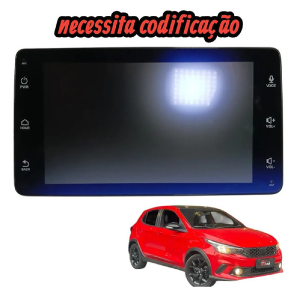 Multimidia Tela Fiat Argo Cronos 2018 2019 2020 2021 2022 Preto