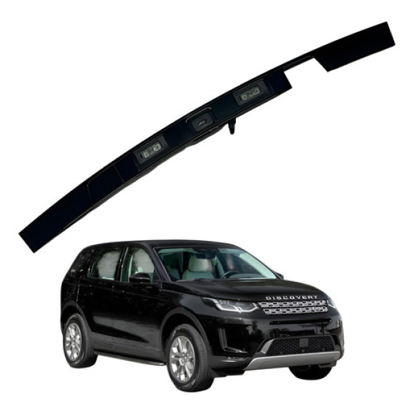 Acabamento Friso Luz De Placa Discovery Sport 2020 2021 2022 Preto