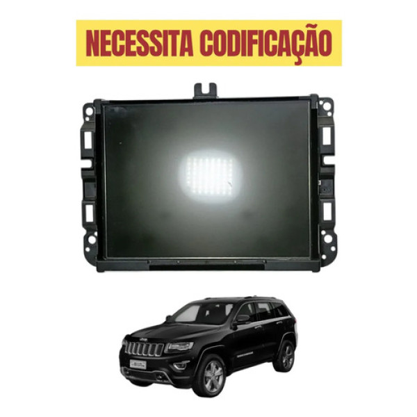 Central Multimidia Jeep Grand Cherokee 2014 2015 Original Preto