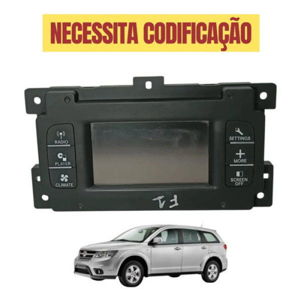 Radio Comando Ar Display Fiat Freemont 2011 2012 Original