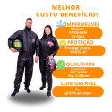 Capa Roupa Chuva Conjunto Motoqueiro Emborrachada Reforçada