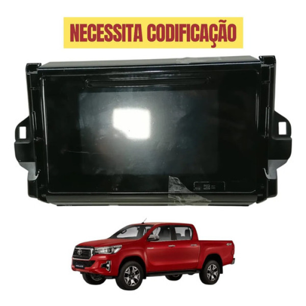 Tela Multimidia Central Toyota Hilux 2018 2019