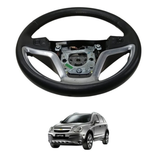 Volante Direcao Chevrolet Captiva 2.4 Sport 2010 2013 Preto