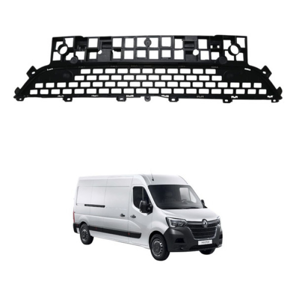 Grade Inferior Radiador Renault Master 2023 2024 2025 Preto