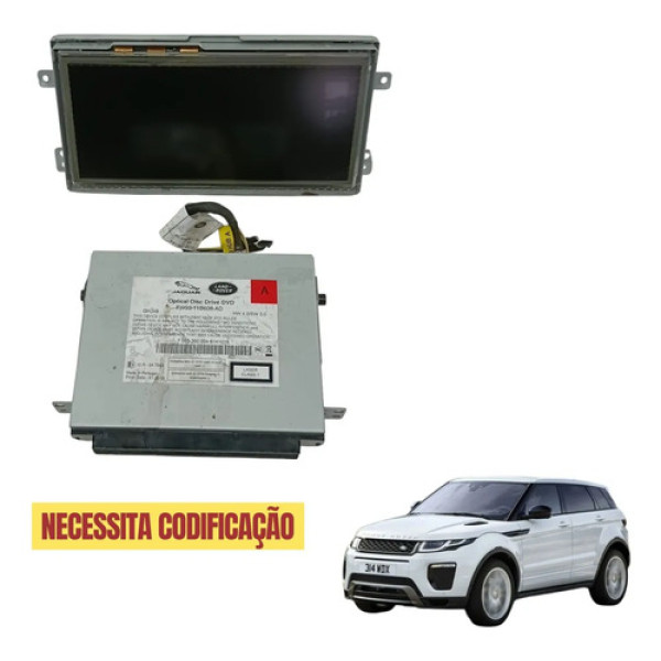 Multimidia Land Rover Evoque 2018 2019 10  Preto