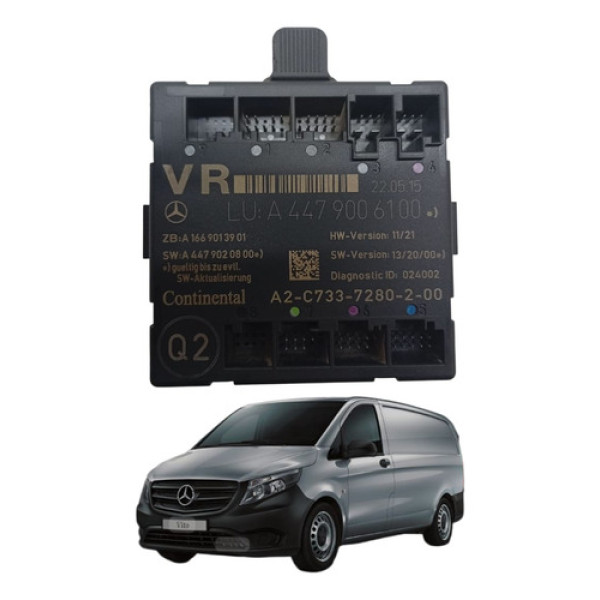Modulo Porta Lado Direito Mercedes Benz Vito 111 2016 2019