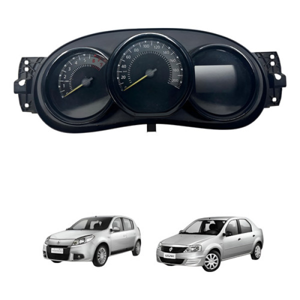 Painel Instrumentos Renault Logan Sandero 1.0 2013 2017 Preto