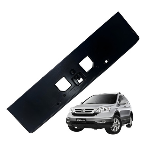 Suporte Moldura Placa Honda Crv 2007 2011 Original Preto