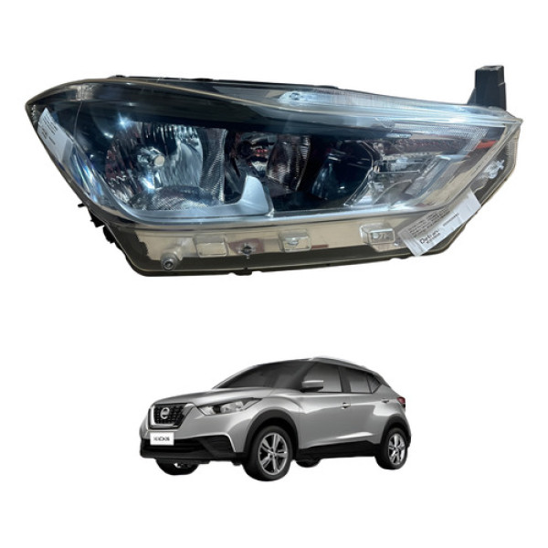 Farol Direito Sem Led Nissan Kicks 2017 2018 2019 2020 2021 Direito/passageiro