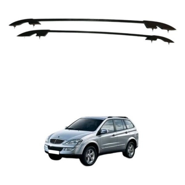 Rack De Teto Longarina Ssangyong Kyron 2010 2011 2012 Preto