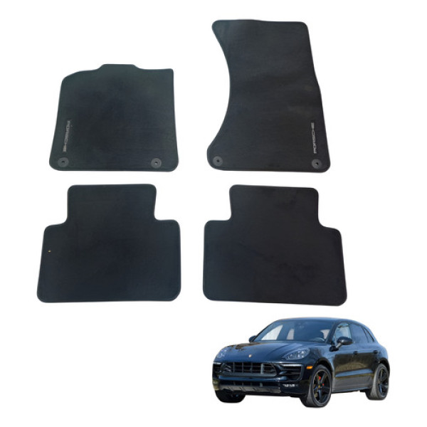 Jogo Tapete Porsche Macan Gts 2016 2017 2018 2019 Preto