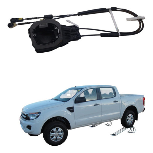 Cabo Seletor Marchas Ford Ranger 2.5 Flex 2014 2018 Manual