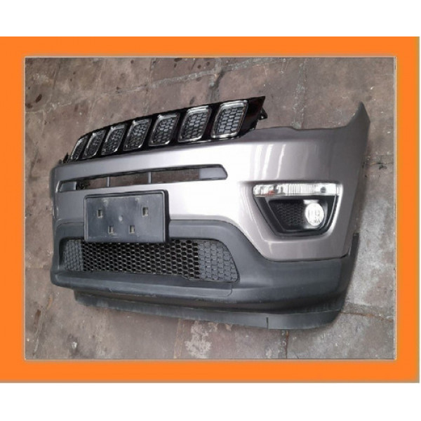 Parachoque Dianteiro Jeep Compass 2017 2018 2019 2020 2021 Cinza-escuro