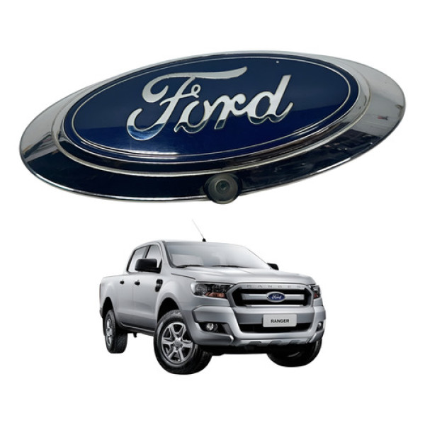 Emblema Tampa Traseira C/câmera De Ré Ford Ranger 2018 2022 Cromado