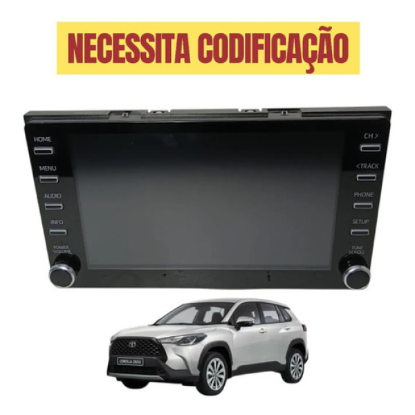 Tela Central Multimídia Toyota Corolla Cross 2021 2022 2023