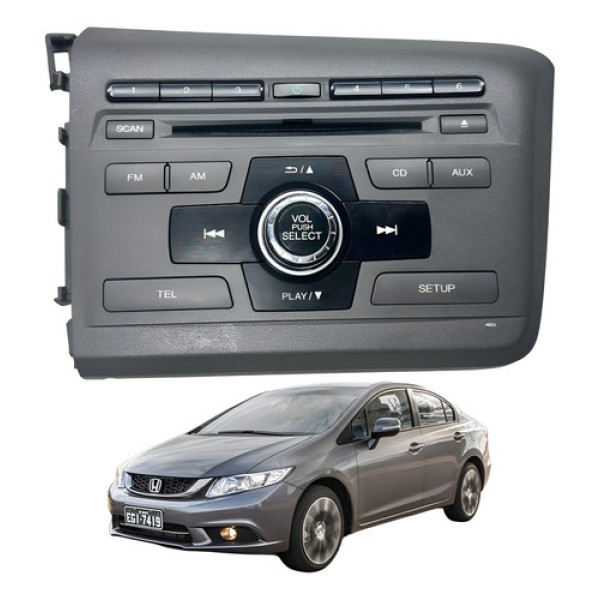 Radio Honda Civic 2013 2015 39100tr0a12