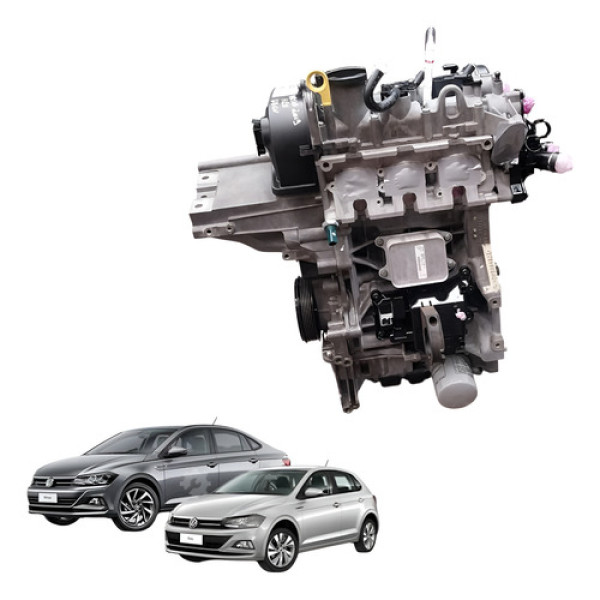 Motor Parcial Vw Polo Virtus 1.0 Tsi 2019 128cv Flex