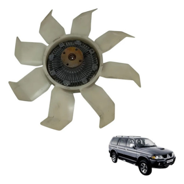 Polia Viscosa Com Helice Pajero Sport 3.0 V6 1999 2004